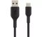 Type C Braided Cable Tough Fast Charge Data Sync Black 1M