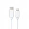 Type C To 8Pin Cable For iPhone In White Budi 1M