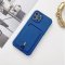 Case For iPhone 15 Pro Silicone Card Holder Protection in Navy