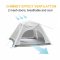 Inflatable Camping Tent, 3-4 Man Family Tent, Quick 2 Minute Setup, 2000mm Square Waterproof, with Carry Bag and Air Pump, for Fishing, Hiking Festival, Beach