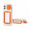 Case Soft TPU For iPhone 13 Pro in Orange With Camera Lens Protection