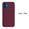 Case For iPhone 12 12 Pro With Silicone Card Holder Plum