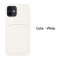 Case For iPhone 12 Pro Max With Silicone Card Holder White