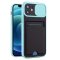 Case For iPhone 11 Pro in Cyan Ultra thin Case with Card slot Camera shutter