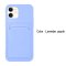 Case For iPhone 11 Pro With Silicone Card Holder Lavender