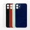 Glass Back For iPhone 12 Plain In Blue