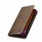 Flip Case For iPhone 13 Mini Wallet in Beige Handmade Leather Magnetic Flip