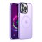 Case For iPhone 14 15 Lilac Smart Charging Silicone Case