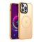 Case For iPhone 14 Plus 15 Plus Brass Smart Charging Silicone Case