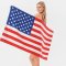 USA Flag Beach Towel 100% Cotton Printed Design