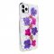 Case For iPhone 11 Pro KDOO Flowers Purple