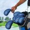 PU Leather Wedge Iron Head Covers Blue 8 Pcs