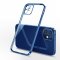 Case For iPhone 12 Mini Clear Silicone With Blue Edge