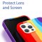 Case For iPhone 13 Pro Gay Pride Rainbow Multicoloured Liquid Silicone Cover