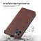 Flip Case For iPhone 15 Leather Multi Card Holder Phone Case Stand in Brown