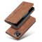 Flip Case For iPhone 15 Leather Multi Card Holder Phone Case Stand in Tan