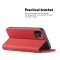 Flip Case For iPhone 15 Leather Multi Card Holder Phone Case Stand in Red