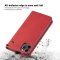 Flip Case For iPhone 15 Leather Multi Card Holder Phone Case Stand in Red