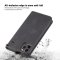 Flip Case For iPhone 15 Leather Multi Card Holder Phone Case Stand in Black