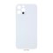 Glass Back For iPhone 13 Pro Plain in Silver