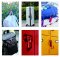 Smart Fingerprint Padlock Biometric Red for Luggage Suitcase Locker Waterproof Portable Keyless Lock Anti-Theft Lock