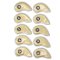 Golf Club Headcovers Irons Set 10 Pcs Club Iron Head Covers Gold