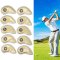 Golf Club Headcovers Irons Set 10 Pcs Club Iron Head Covers Gold