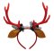 Reindeer Antlers Headband for Christmas Festive Red