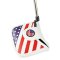 PU Leather USA Flag Golf Square Mallet Putter Club Cover Headcover