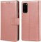 Case For Samsung S21 Plus S30 Plus PU Leather Flip Wallet Rose Gold