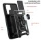 Case For Samsung S22 Plus Black Armoured Clip On With Ring Holder