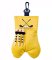 Golf Tee and Ball Holder with Carabiner Hook Holder Clasp in Yellow