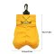 Golf Tee and Ball Holder with Carabiner Hook Holder Clasp in Yellow