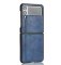 Case For Samsung Z Flip 4 Blue Ultra Thin PU Leather Protection Cover