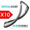 Cases For iPhone Xr Bulk Pack of 10 X Clear Silicone With Black Edge